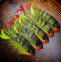 Hollow bucktail flash perch (Dragon tail)