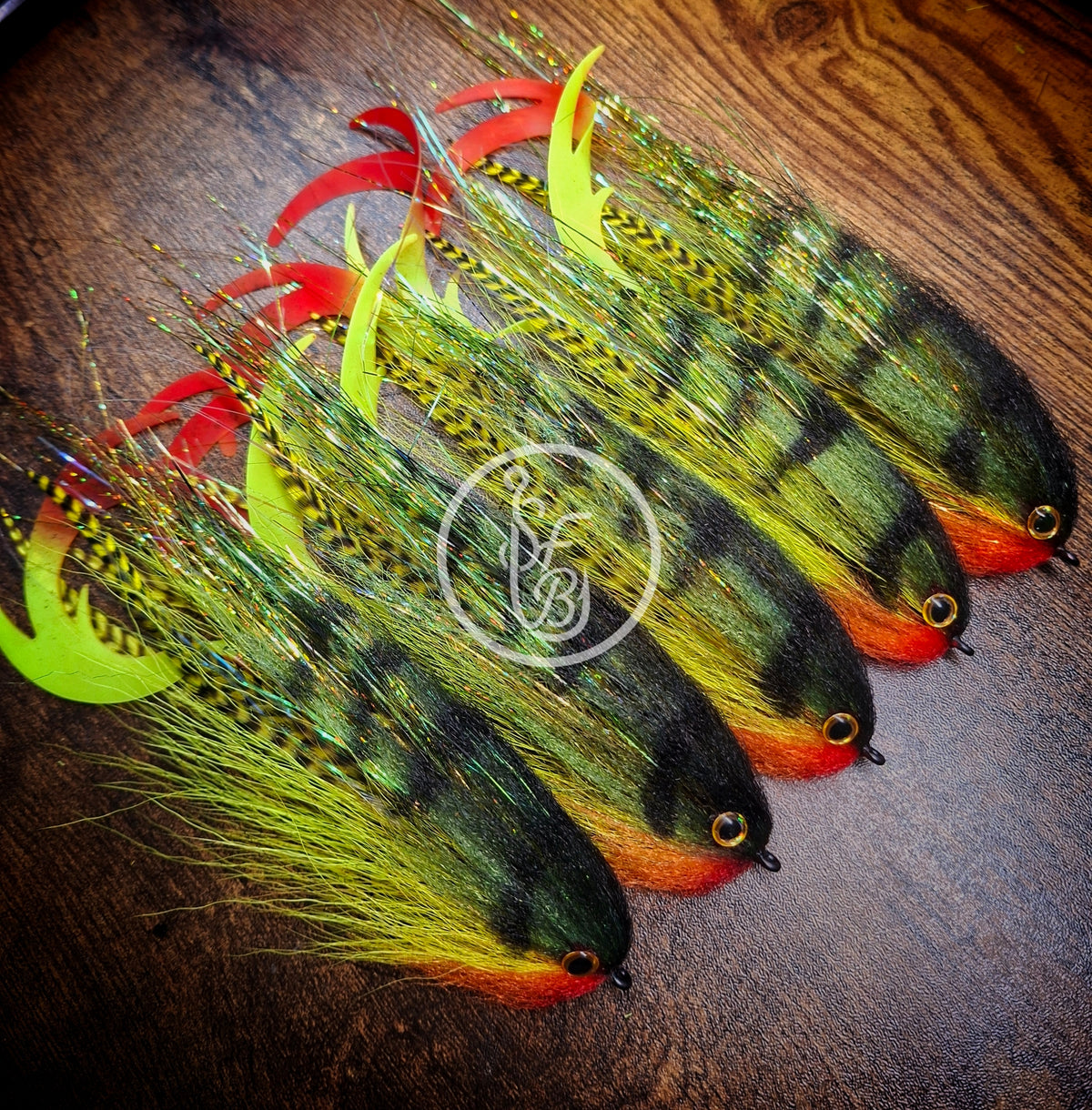 Hollow bucktail flash perch (Dragon tail)