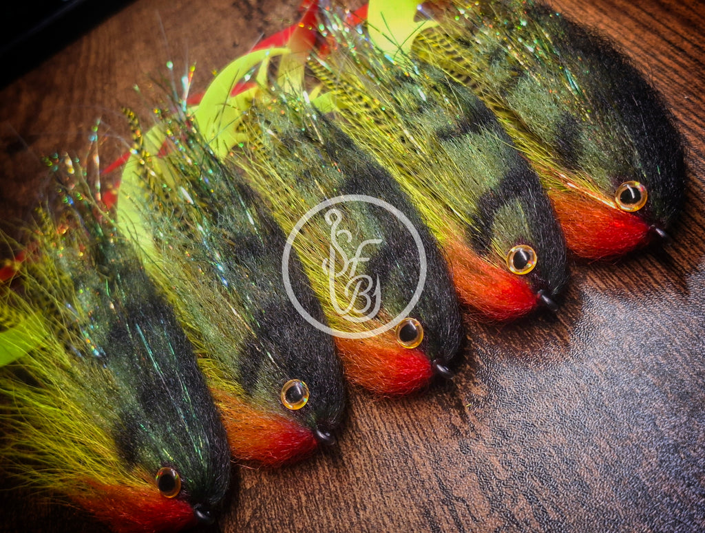 Hollow bucktail flash perch (Dragon tail)