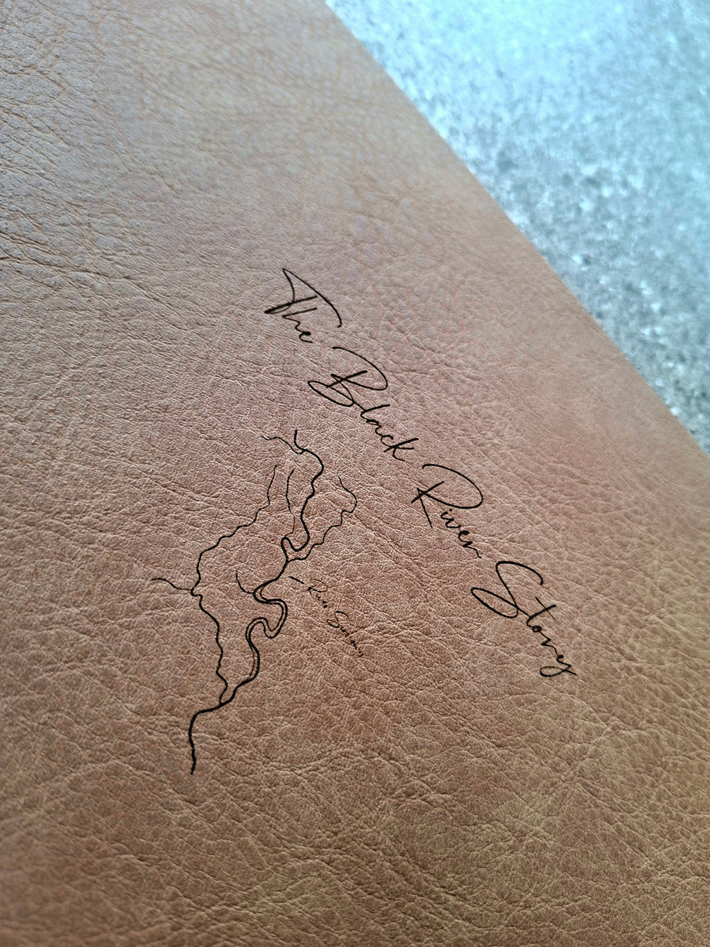 Faux leather tying mat (Limited Edition) The Black River Story
