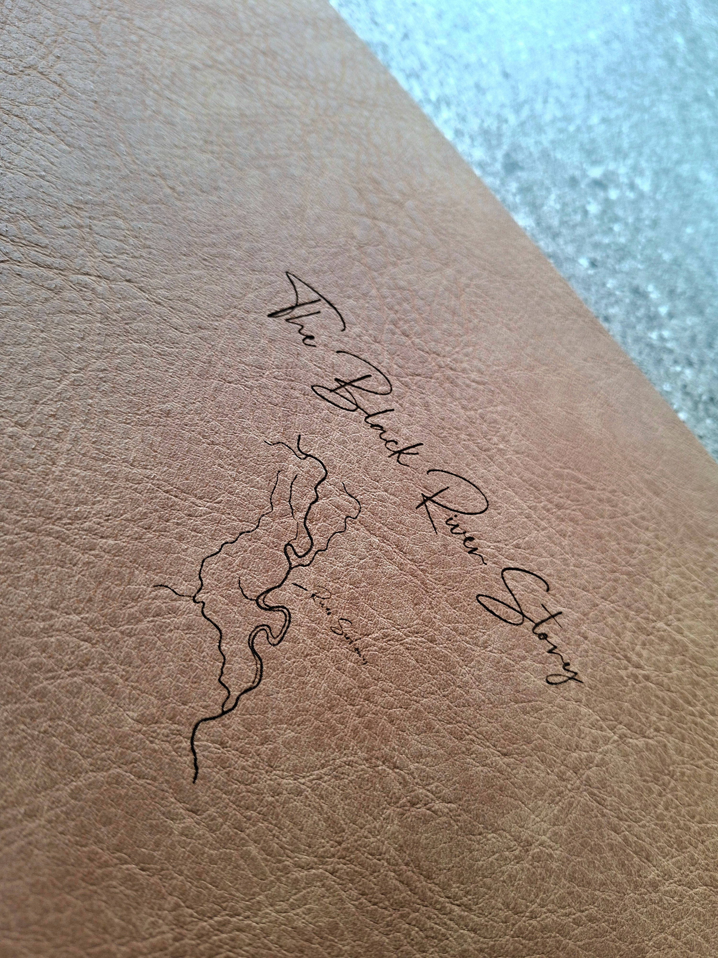 Faux leather tying mat (Limited Edition) The Black River Story