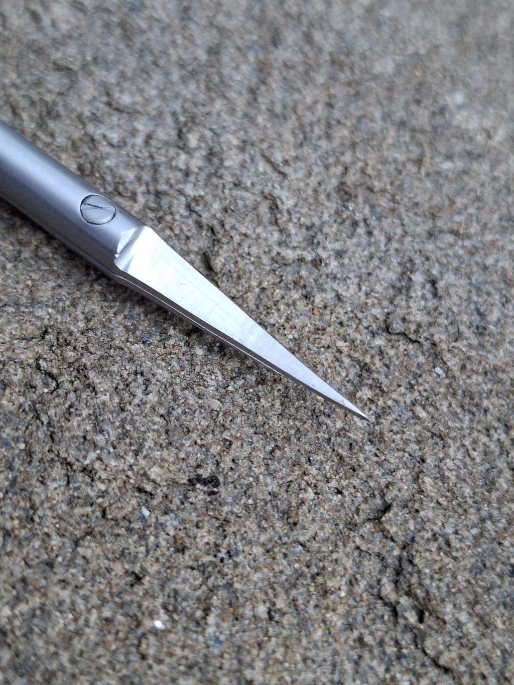 Curved fine tipped tying scissors (Silver)