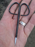 Curved fine tipped fly tying scissors (Black)