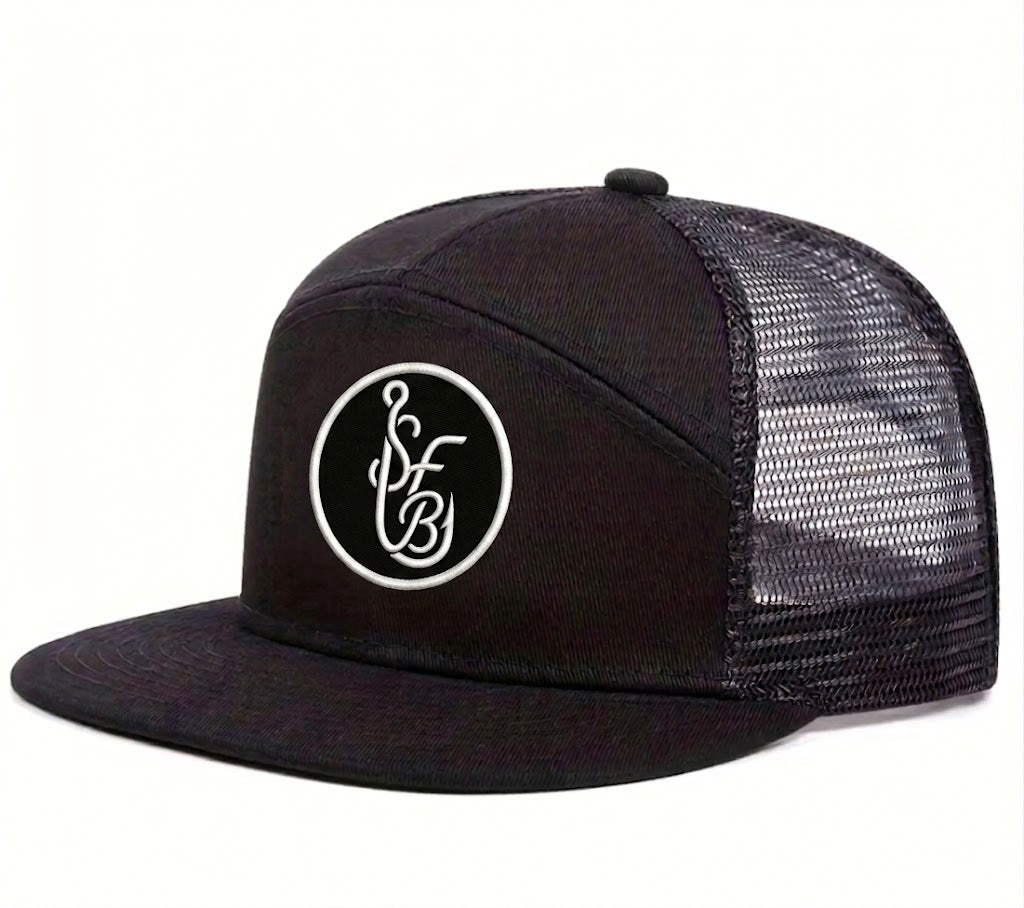 SFB Flat Brim mesh cap (Black)